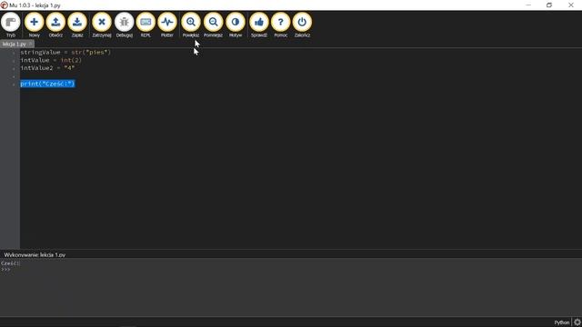 PYTHON KURS dla początkujących #1 typy zmiennych, print, input смотреть онлайн