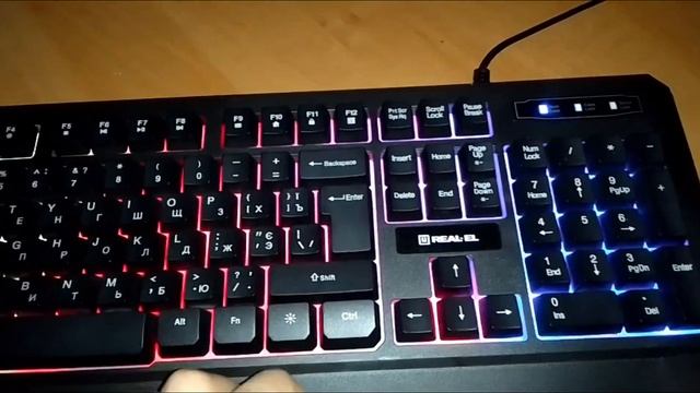 Настройка подсветки на клавиатуре REAL-EL 7001 BACKLIT в 2022году