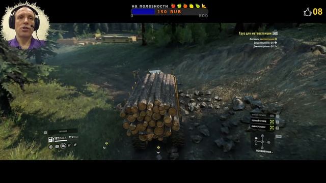 SnowRunner?65♦️ Регион Висконсин?08♦️ Блэк Бэджер Лейк♦️ Бумажная фабрика? Перевозка брёвен и досок смотреть онлайн