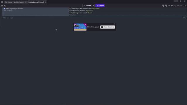 Making A Visual Novel In GDevelop - Dialogue Tree Extension