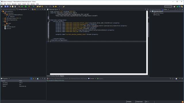 Getting Started with Hibernate 5 using Apache Derby and Eclipse смотреть онлайн