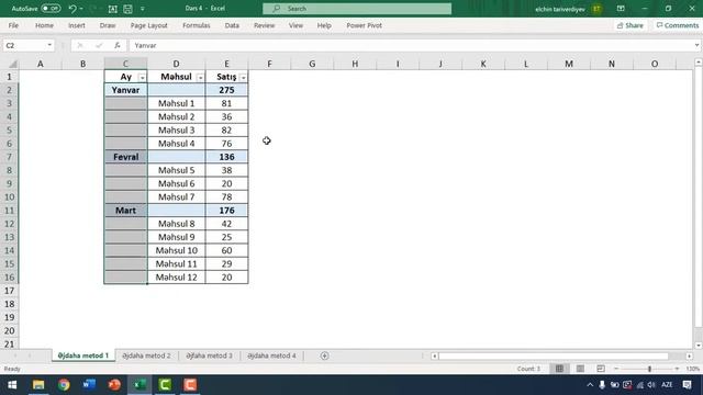 Ms Excel: İnanılmaz metod - Data strukturu necə olmalıdır ? смотреть онлайн
