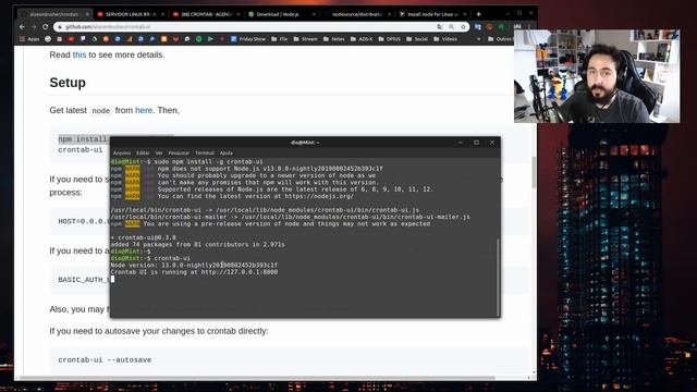 Agendando TAREFAS no LINUX via Interface - CronTab-UI смотреть онлайн