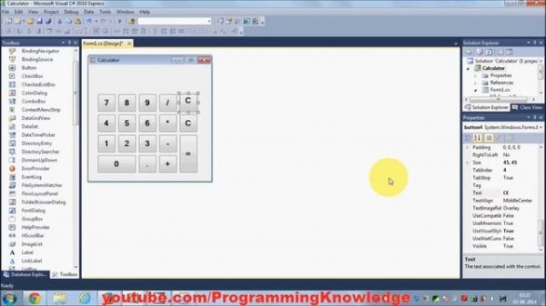How to Make a Calculator in C# Windows Form Application Part-1