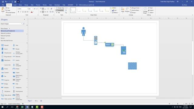 MS Visio Tutorial - Lesson 9 - Manual Shape Connection смотреть онлайн