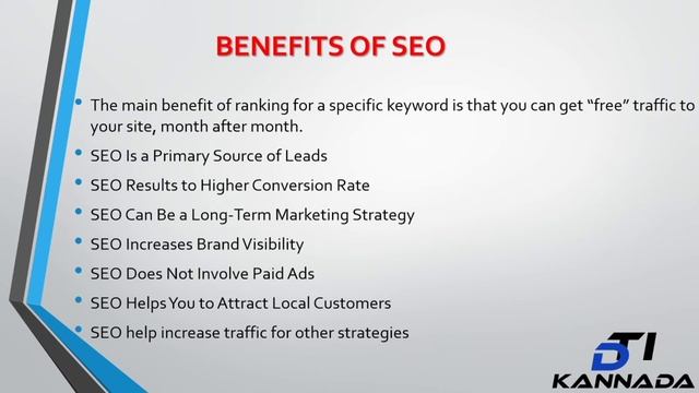 What is SEO? | Benefits of Search engine optimization to business | Kannada | SEO Tutorial смотреть онлайн
