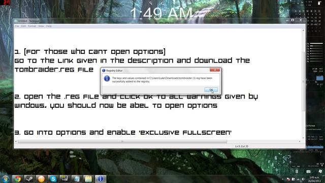 Tomb Raider failed to initialise direct3d error fix смотреть онлайн