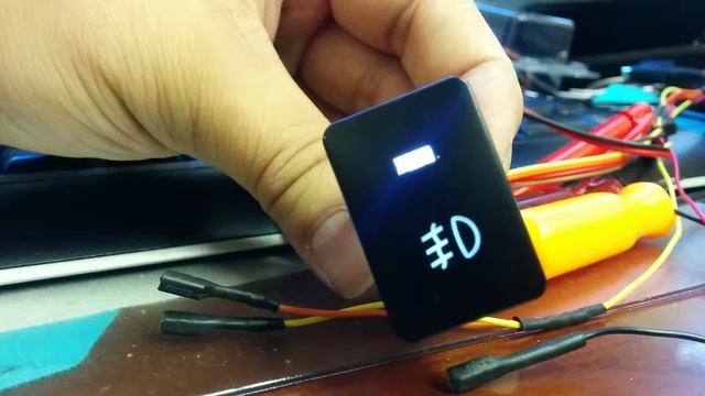 White LED fog button from aliexpress Lexus Toyota switch смотреть онлайн