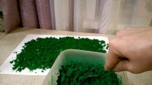 Флок, мох из опилок и поролона своими руками.