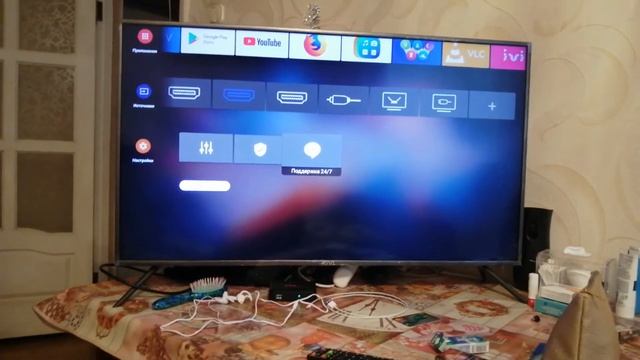 Обзор на не дорогой 4K, Smart TV телевизор KIVI 40F730GR Настройка пульта в описание. 2020/2021 го смотреть онлайн
