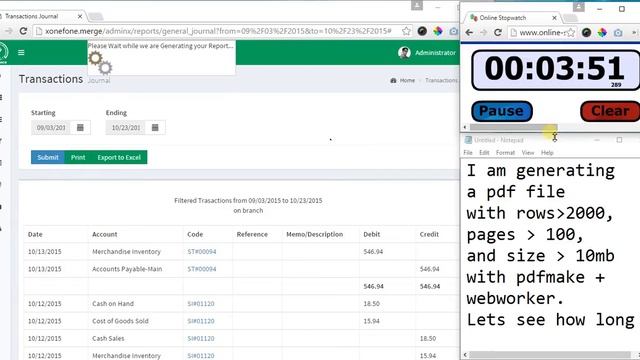 pdfmake took 6mins to render a file.. смотреть онлайн