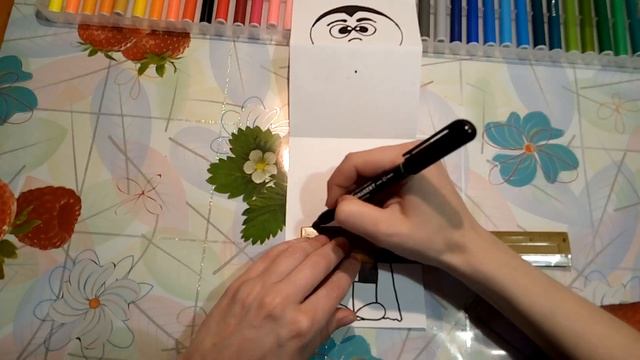 Вампир..Игрушка-гормошка. Легкие рисунки-сможет каждый! Легко и просто! АНТИСТРЕСС смотреть онлайн