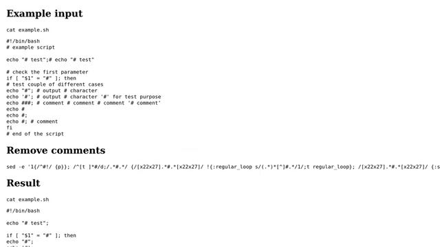Unix & Linux: How can I remove all comments from a file? (14 Solutions!!) смотреть онлайн