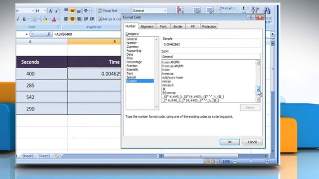 How to convert Seconds to Time in Excel смотреть онлайн
