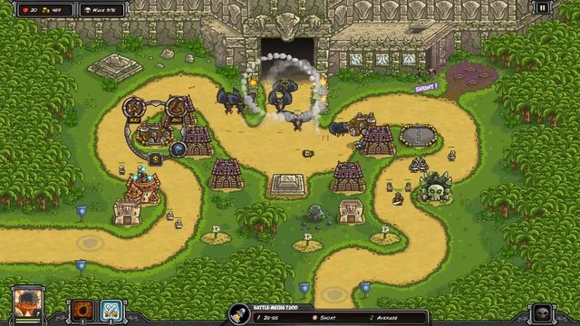 Kingdom Rush Frontiers - Temple of Saqra - Veteran 3 Stars смотреть онлайн