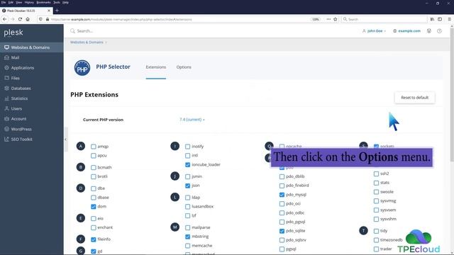 TPEcloud Tutorial: How to increase or decrease PHP Memory Limit via CloudLinux Selector in Plesk смотреть онлайн