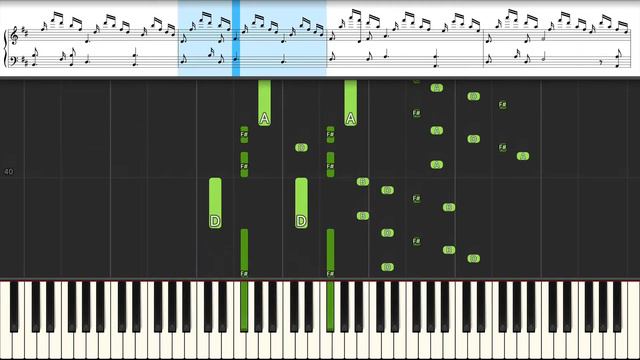 Wagner - Ride of the Valkyries || Synthesia Piano Tutorial смотреть онлайн