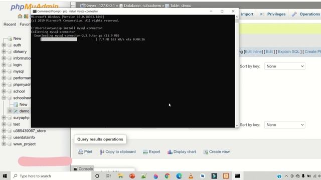 DATABASE CONNECTION WITH PYTHON IN HINDI | MySQL with Python смотреть онлайн
