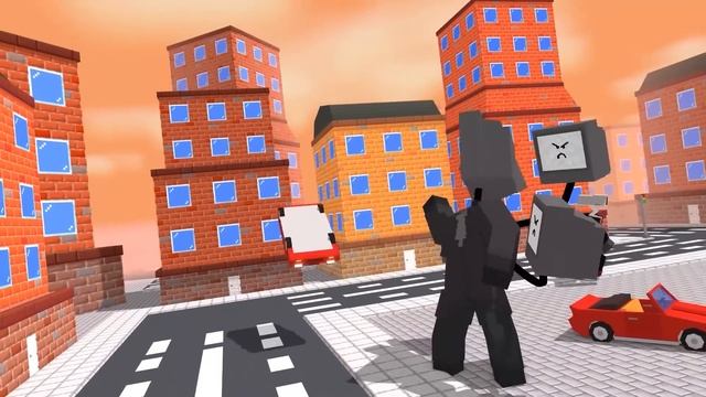 Monster School : Large TV MAN & SKIBIDI TOILETS vs TV WOMAN & Zombie Girl - Minecraft Animation смотреть онлайн