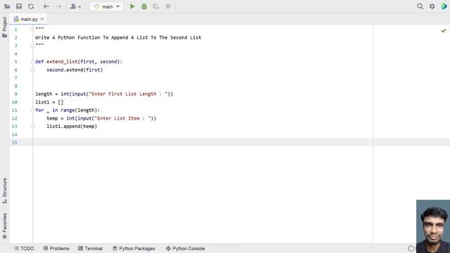 Write A Python Function To Append A List To The Second List смотреть онлайн