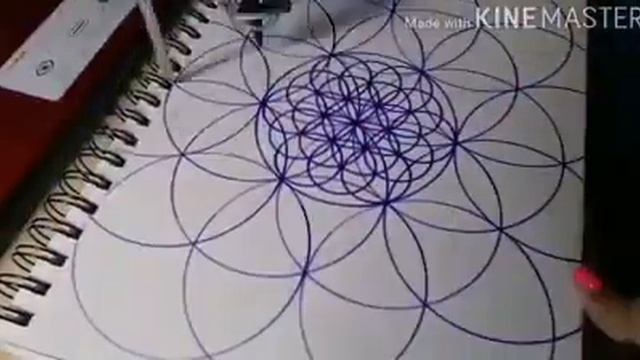 Залипательное видео. А как вам такой Цветок Жизни? смотреть онлайн