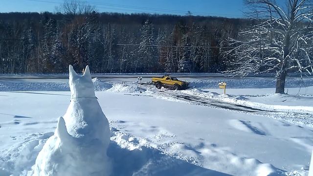 1970 El camino SS 4x4 plowing snow смотреть онлайн