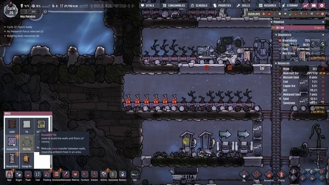 Starving Dupes | ONI Spaced Out | Max Difficulty Ep 2 смотреть онлайн