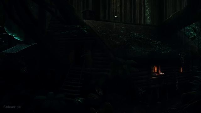 Soft Rain On Forest Cabin | NO ADS | Soothing Rain Sounds For Sleeping смотреть онлайн