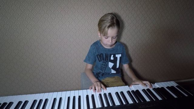 Metallica - Unforgiven (cover by kid 7 y.o.) - piano смотреть онлайн