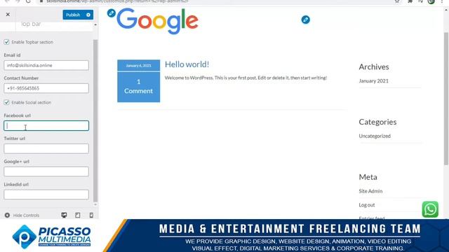 How to add social media icons to WordPress top bar | Social Media смотреть онлайн