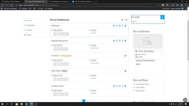 Introducing The Event Dashboard Feature For #WordPress Event Website смотреть онлайн