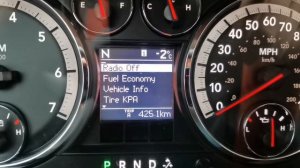 Dodge RAM 1500 5.7 2010 Реальный расход по трассе