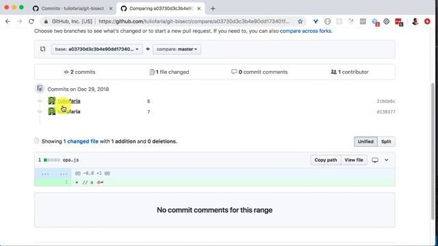 Comparando 2 versões/commits no Github смотреть онлайн