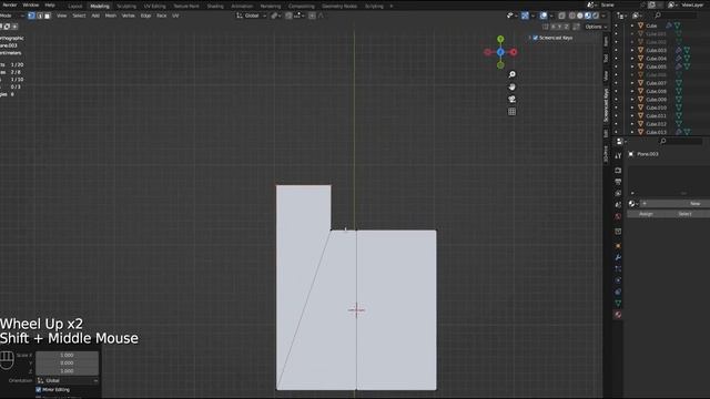 Как с двух полигонов сделать три в Blender смотреть онлайн