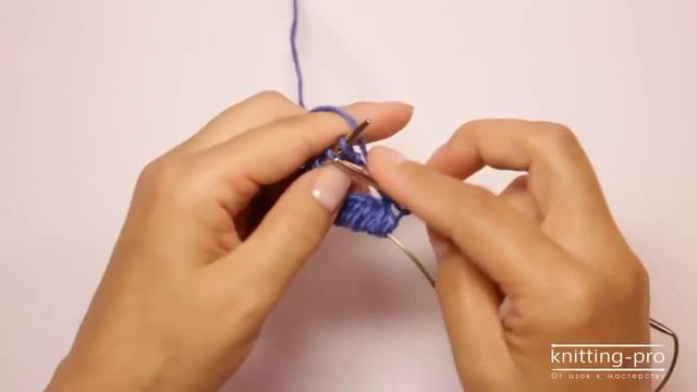 Вязание на спицах с леской с малым количеством петель смотреть онлайн