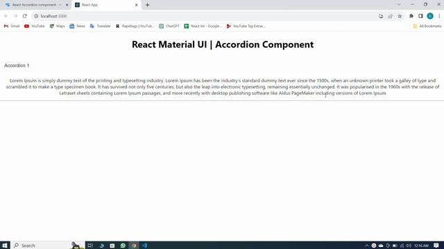How To Use Material UI Accordion Component In React Tutorial #16 | Material UI V5 смотреть онлайн