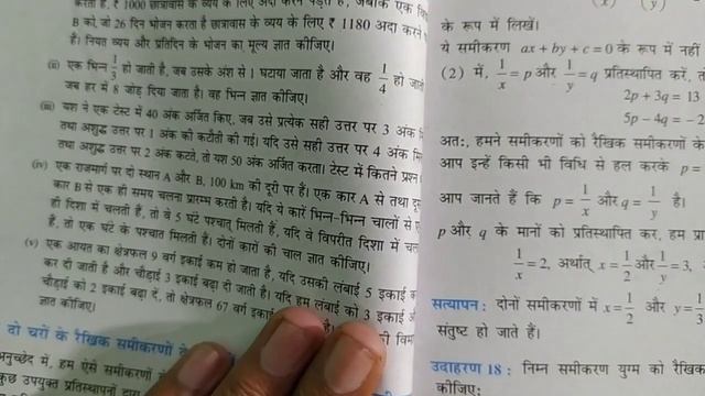 Class 10 Math Chapter 3 exercise 3.5 NCERT SOLUTIONS in Hindi | MATHEMATICS ANALYSIS | part 2 смотреть онлайн