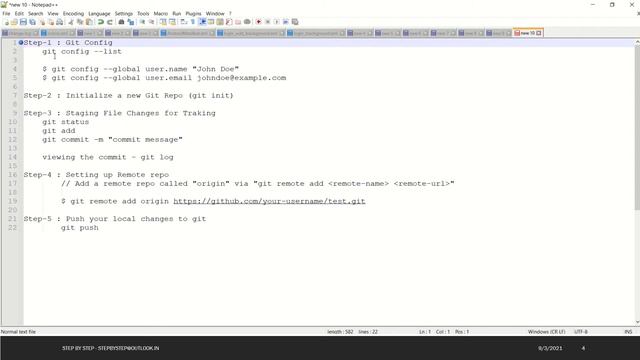 Setting Up Git on local and first commit on GitHub repo using git bash смотреть онлайн