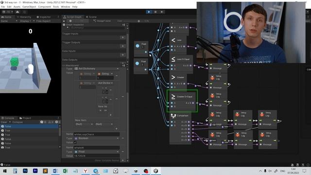 Основы визуального программирования в Unity часть 2 смотреть онлайн