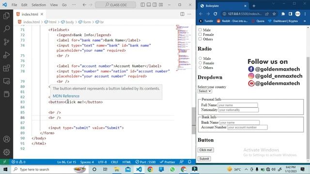 Html fieldset, legend, button and textarea смотреть онлайн