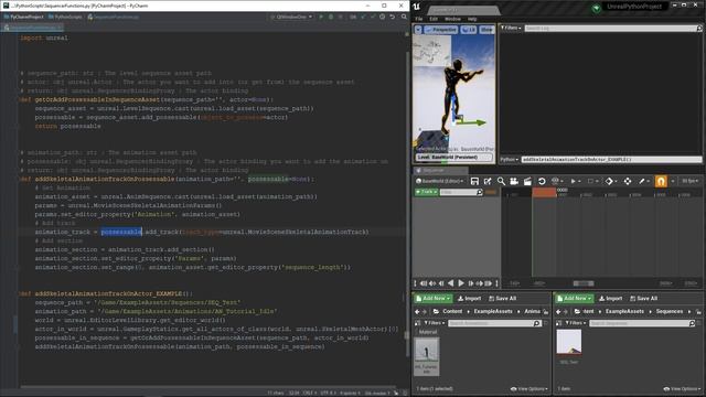 UE 4.22 - How To Add An Animation Track To Sequencer With Python смотреть онлайн