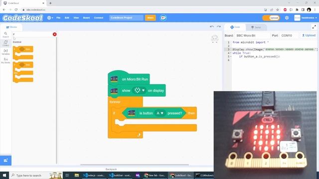 Micro:Bit Micro Python Programming using Scratch with CodeSkool смотреть онлайн