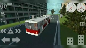 Мод ЗиУ9 + карта под него Simple Car Crash/Рабочий троллейбус с подвижными рогами по проводам карты