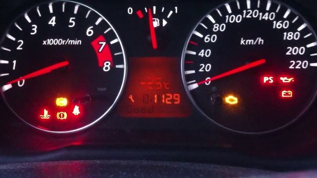 Nissan Note 2012 1.6 AT (5w40 LM) -30 start смотреть онлайн