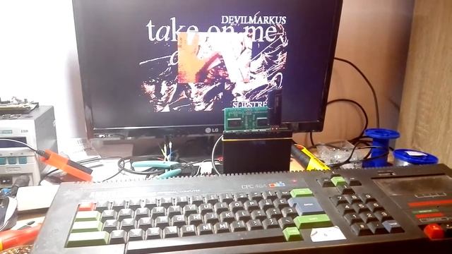 Z-drive prototype test, 4 Mb demo running on Stock Amstrad 464 ;) смотреть онлайн