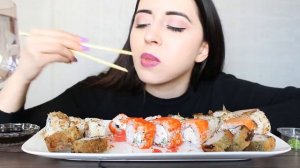 БЛОГЕРША ДИДЕНКО / МОЕ МНЕНИЕ /Суши Роллы MUKBANG asmr Ayka Emilly