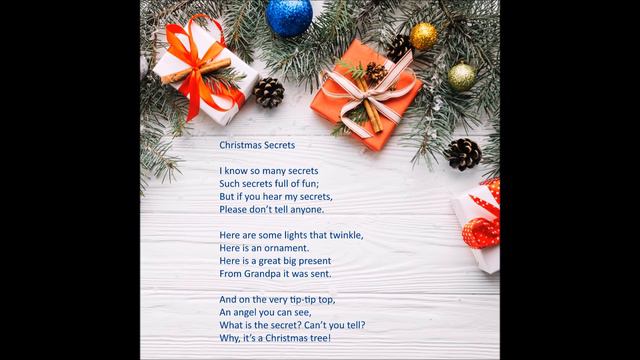 Christmas Poems For Kids -Christmas Secrets