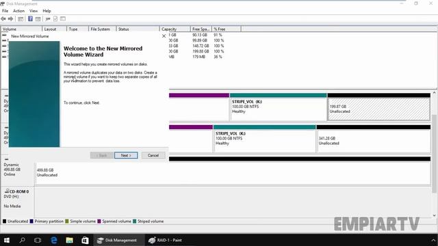 How to Configure RAID 1 (Mirror Volume) in Windows Server 2016 смотреть онлайн