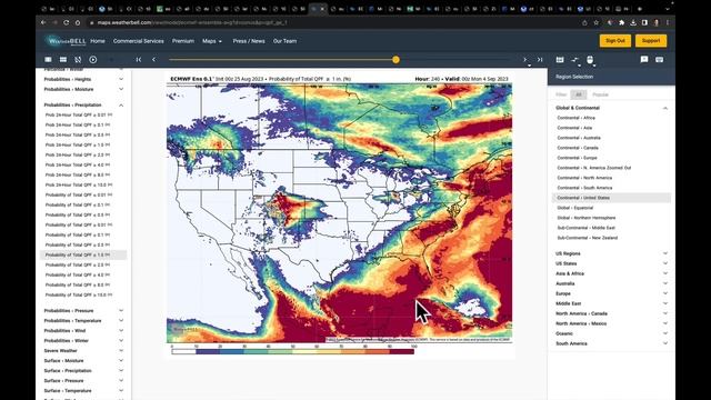 Aug 25, 2023: Tropical Development in Gulf / Flooding in CO and OH / Major Cooldown (except South) смотреть онлайн