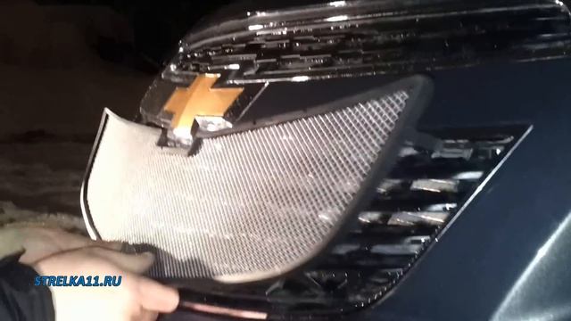 Защита радиатора CHEVROLET CRUZE 2013 (Хром) - Strelka11.ru